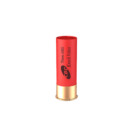 CARTUCHO CBC KNOCK VELOX CALIBRE 12 CÂMARA 70MM CHUMBO SG