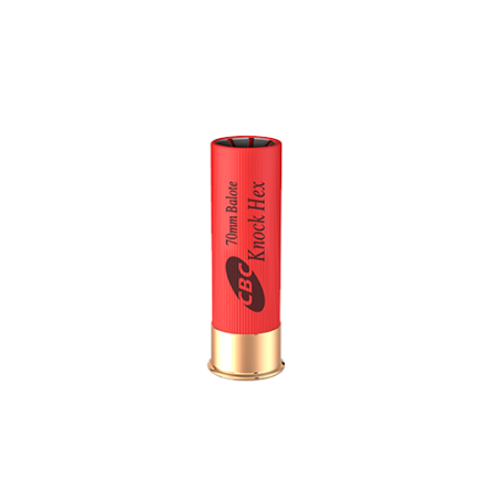 CARTUCHO CBC KNOCK HEX CALIBRE 12 CÂMARA 70MM
