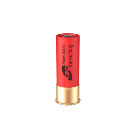 CARTUCHO CBC KNOCK SLUG CALIBRE 12 CÂMARA 70MM