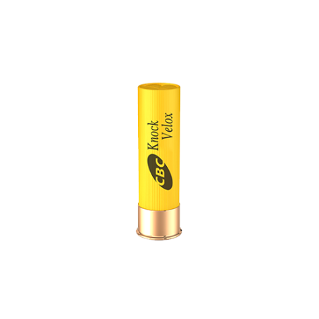 CARTUCHO CBC KNOCK VELOX CALIBRE 20 CÂMARA 70MM CHUMBO SSG